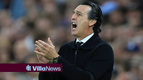 Unai Emery clapping at Aston Villa