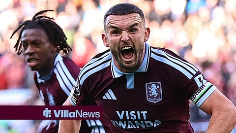 John McGinn celebrating for Aston Villa