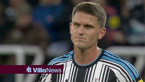 Sven Botman playing for Newcastle United against Aston Villa