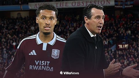 Boubacar Kamara and Unai Emery at Villa Park