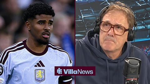 Ian Maatsen in action for Aston Villa with ex-Aston Villa striker Tony Cascarino speaking on talkSPORT