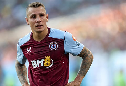 Aston Villa left-back Lucas Digne