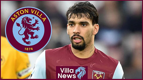 Aston Villa have been linked with West Ham ace Lucas Paqueta