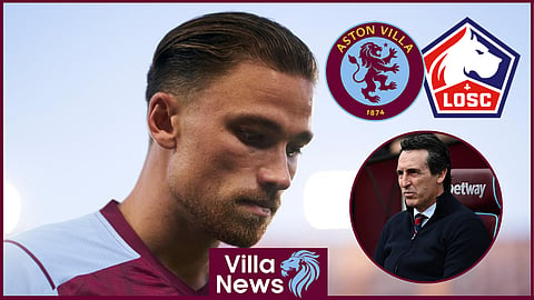 Aston Villa boss Unai Emery was not happy with Matty Cash v Lille