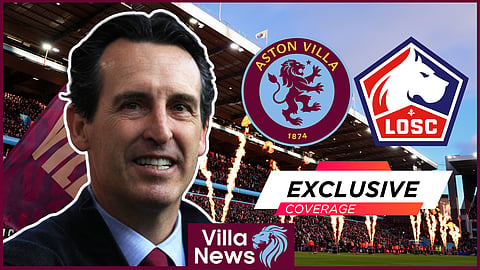 Aston Villa boss Unai Emery will be preparing to face Lille
