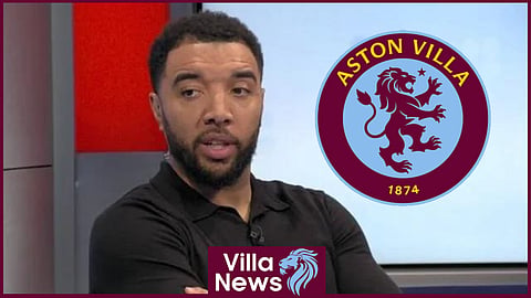 Troy Deeney reacts to Aston Villa news. Credit: Sky Sports