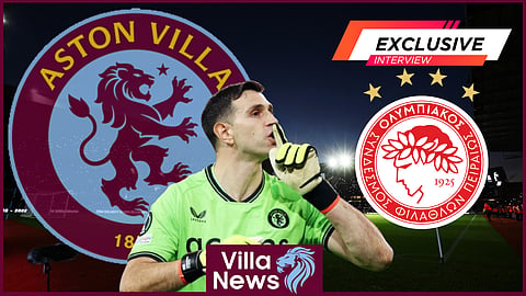 Emi Martinez may be out of the Aston Villa v Olympiacos clash