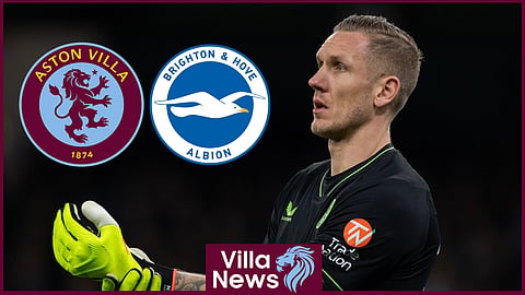 Aston Villa keeper Robin Olsen shone against Brighton