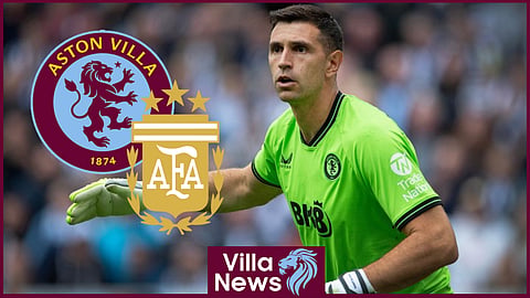 Aston Villa and Argentina goalkeeper Emiliano Martinez