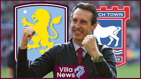 Unai Emery is preparing his Aston Villa side to face Ipswich Town