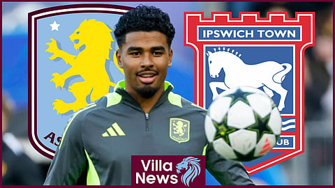 Ian Maatsen could feature for Aston Villa against Ipswich Town (credit: Imago)