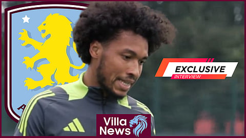 Aston Villa midfielder Boubacar Kamara is back in training [credit: @avfcofficial on X]