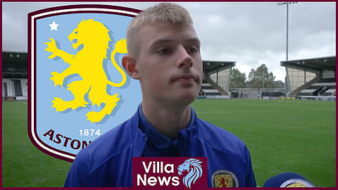 Aston Villa academy talent Rory Wilson [credit: Scotland National Team on YouTube]