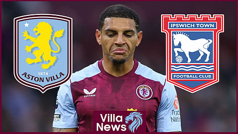 Aston Villa defender Diego Carlos was run ragged against Ipswich Town.
