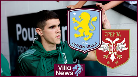 Aston Villa signed Serbian international Kosta Nedeljkovic for £7.8million in January [Credit: @avfcofficial on X]