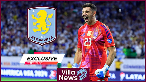 Aston Villa goalkeeper Emiliano Martínez 
