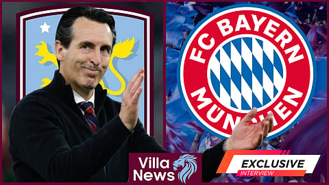 Unai Emery is preparing Aston Villa to face Bayern Munich