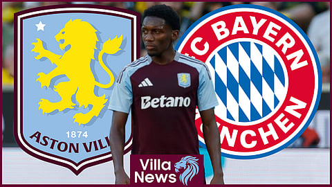 Jaden Philogene started for Aston Villa v Bayern Munich (credit: Imago)