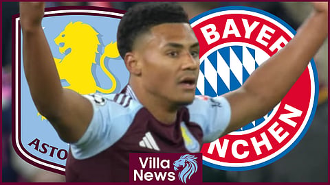Ollie Watkins appeals for an Aston Villa decision against Bayern Munich (credit: TNT Sports on YouTube)