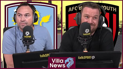 Jamie O'Hara and Jason Cundy react to Aston Villa v Bouremouth [credit: talkSPORT on YouTube]