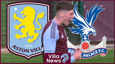 Ben Broggio could feature for Aston Villa against Crystal Palace [credit: VillaTV]
