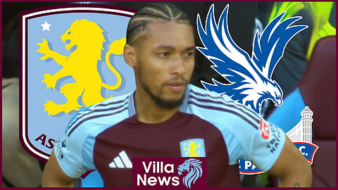 Aston Villa midfielder Boubacar Kamara is a doubt for the Crystal Palace game [credit: Peacock]