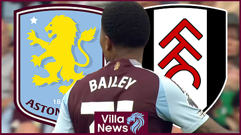 Leon Bailey struggled for Aston Villa against Fulham [credit: Premier League]