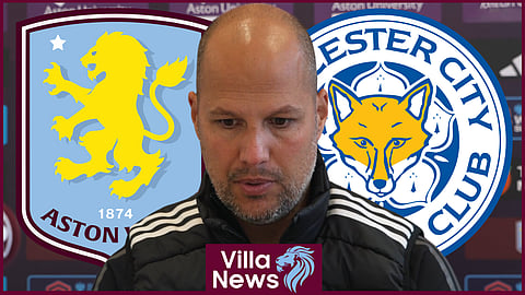 Robert de Pauw and Aston Villa draw v Leicester City [credit: VillaTV]