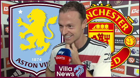 Jonny Evans won Man of the Match for Manchester United v Aston Villa [credit: Sky Sports Premier League]