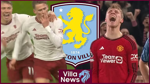 Aston Villa lost to Manchester United twice last season [credit: Manchester United on YouTube]