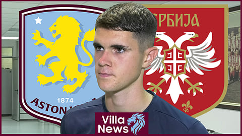 Aston Villa and Serbia ace Kosta Nedeljkovic [Credit: Fudbalski savez Srbije on YouTube]