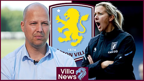 Robert de Pauw took over from Carla Ward as Aston Villa Womens manager [credit: Aston Villa Football Club on YouTube]