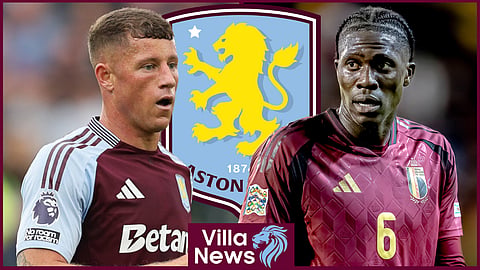 Aston Villa midfielders Ross Barkley and Amadou Onana (Credit: Imago)