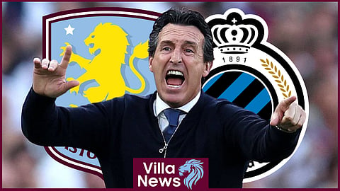 Unai Emery is preparing his Aston Villa side to face Club Brugge (credit: Imago)