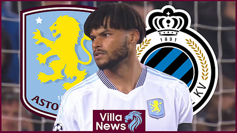 Aston Villa defender Tyrone Mings made an error against Club Brugge [Credit: Football on TNT Sports X]