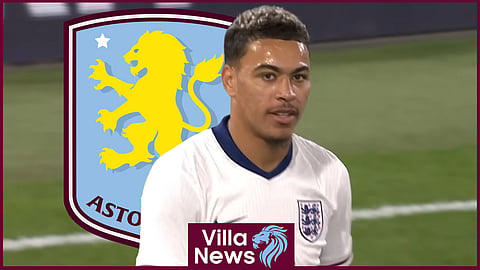 Aston Villa star Morgan Rogers has been called up by England [credit: England on YouTube]