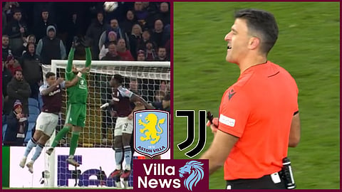 Referee Jesús Gil Manzano has been slammed for his showing in Aston Villa v Juventus (credit: BBC iPlayer)