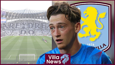 Tottenham-linked Louie Barry could leave Aston Villa. (Credit: Imago)