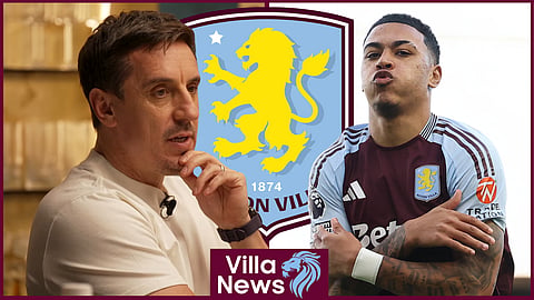 Gary Neville has praised Aston Villa star Morgan Rogers (credit: Imago/The Overlap on YouTube]