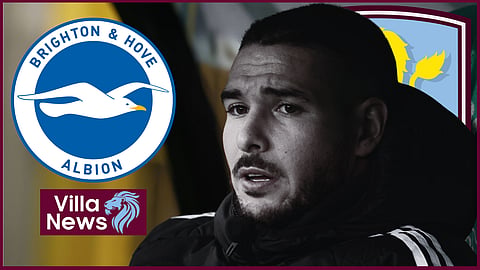 Emi Buendia was an unused substitute for Aston Villa v Brighton (credit: Imago)