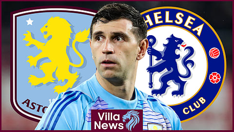 Emi Martinez could leave Aston Villa for Chelsea (credit: Imago)