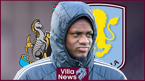 Jhon Duran was sent off in Aston Villa's loss v Newcastle United [Credit: Imago]