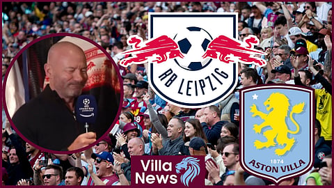 Alan Shearer covered the RB Leipzig v Aston Villa match [Credit: Amazon Prime X]