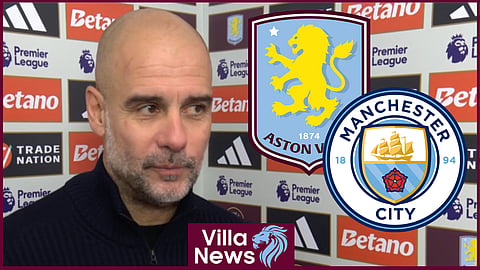 Pep Guardiola downbeat as Man City lose v Aston Villa. (Credit: MOTD)