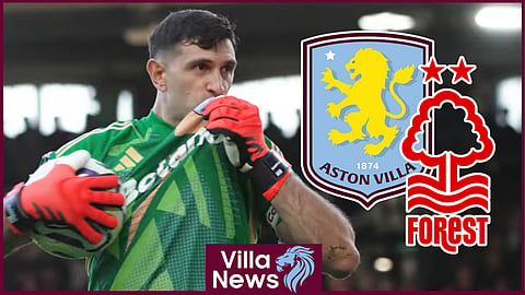 Emi Martinez impressed for Aston Villa against Nottingham Forest [Credit: Aston Villa Football Club on YouTube]