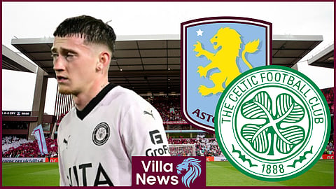 Aston Villa ace Louie Barry has been linked with a move to Celtic (Credit: Imago)
