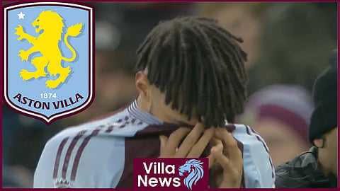 Aston Villa star Tyrone Mings was injured against West Ham (Credit: Sky Sports Premier League)