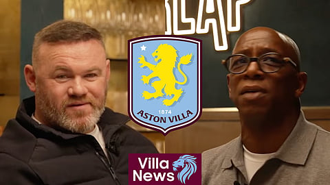 Wayne Rooney and Ian Wright disagree over Aston Villa at Wolves [Credit: The Overlap on YouTube]