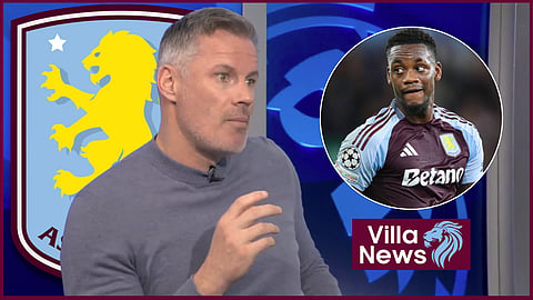 Jamie Carragher has spoke out on Aston Villa striker Jhon Duran [credit: Imago and Sky Sports Premier League]