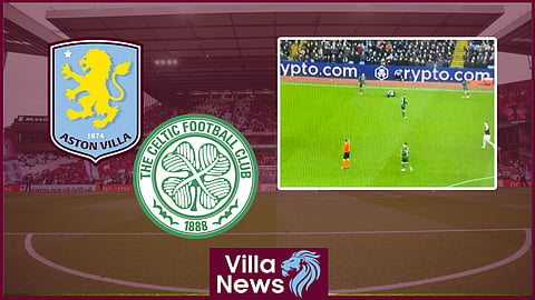 Aston Villa and Celtic were involved in a "reckless" moment. (Credit: TNT Sports)